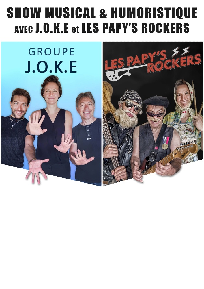 Joke : Trio Pop-rock Chanson française Festif Magie comédie + musique live  Centre-Val-de-loire - Loiret (45)