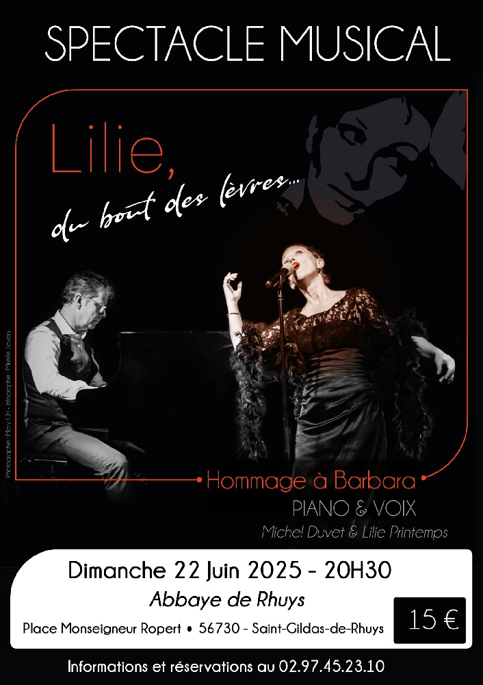 Photo concert Abbaye de Rhuys Saint-Gildas-de-Rhuys Lilie, du bout des lèvres
