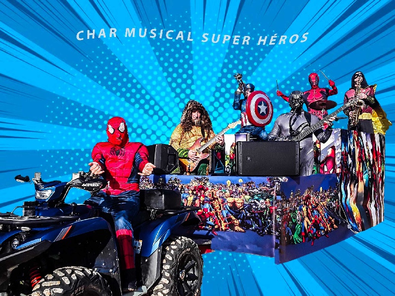 Char musical spécial parade spectacle les Super Héros - Cartoon'Show