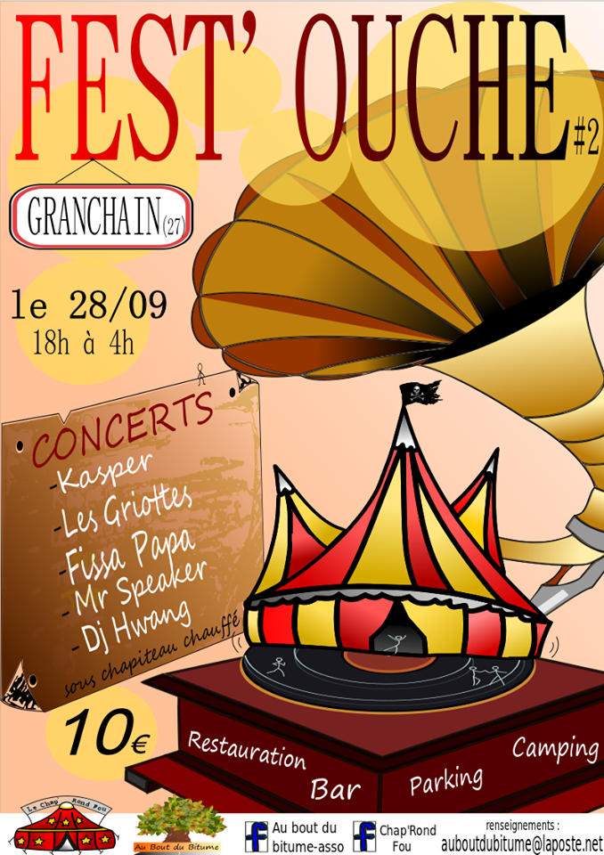 Notre première date sera au festival Fest'Ouche #2 Le samedi 28 septembre 2019 - Mr Speaker