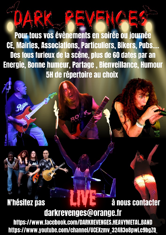 Dark Revenges : Groupe Pop Rock Hard Rock Centre-Val-de-loire - Eure-et-loir (28)