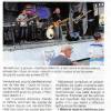 Article de presse dans Ouest-France suite à notre prestation aux 'Quais en Music' à Plancoët (22) fin Août 2018