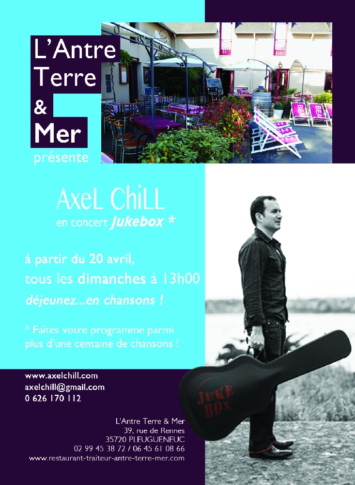 Photo concert Axel Chill en concert à l'Antre Terre et Mer Pleugueneuc Axel Chill