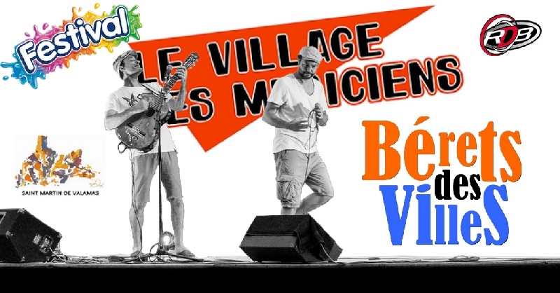 Photo concert Bérets des Villes au Festival du Village des Musiciens Saint-Martin-de-Valamas Bérets des Villes