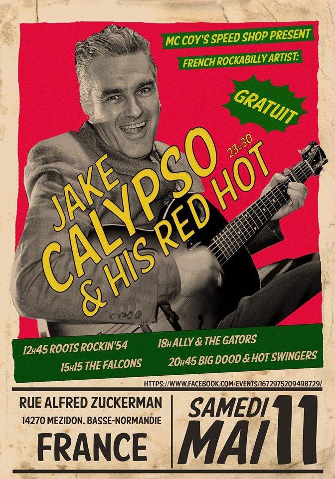 Photo concert OPEN GARAGE MC COY'S SPEED SHOP Mézidon Vallée d'Auge Big Dood & Hot Swingers