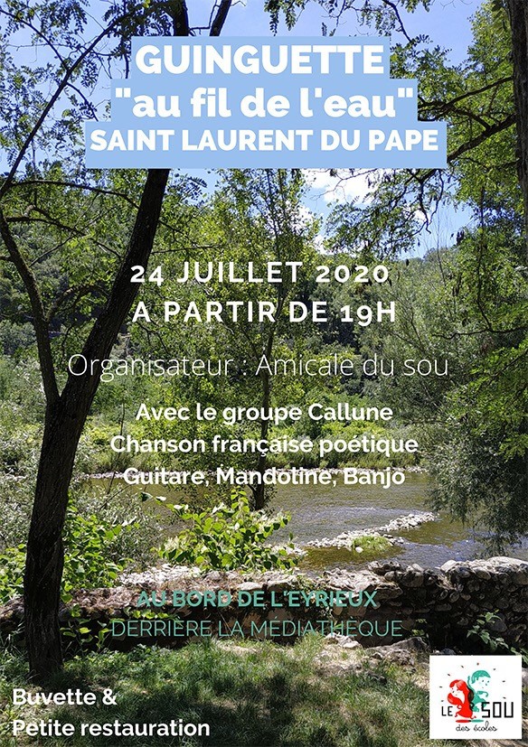 Photo concert La guinguette de l'Eyrieux Saint-Laurent-du-Pape Callune