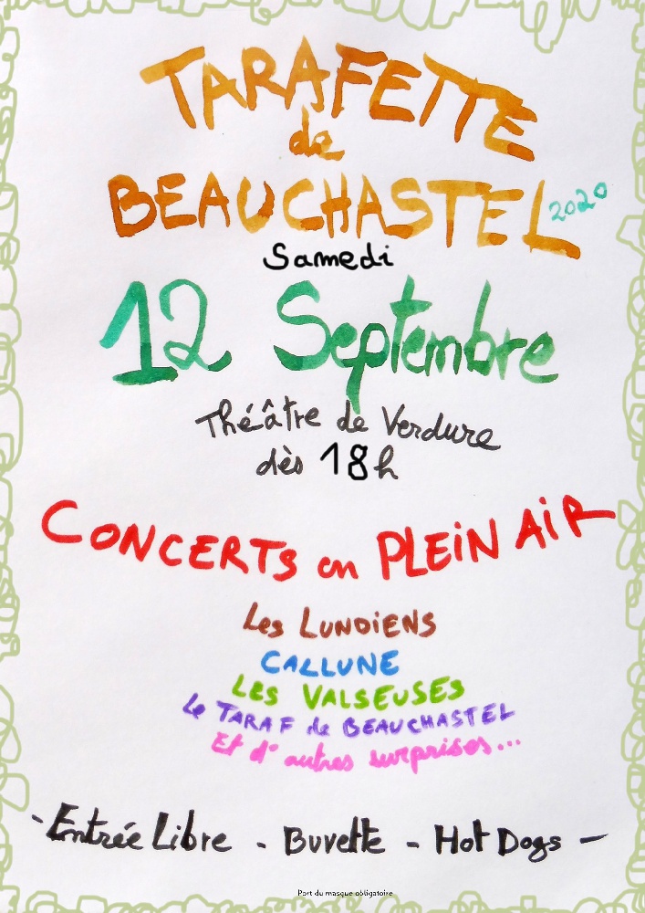 Photo concert Tarafette au Théâtre de plein air Beauchastel Callune