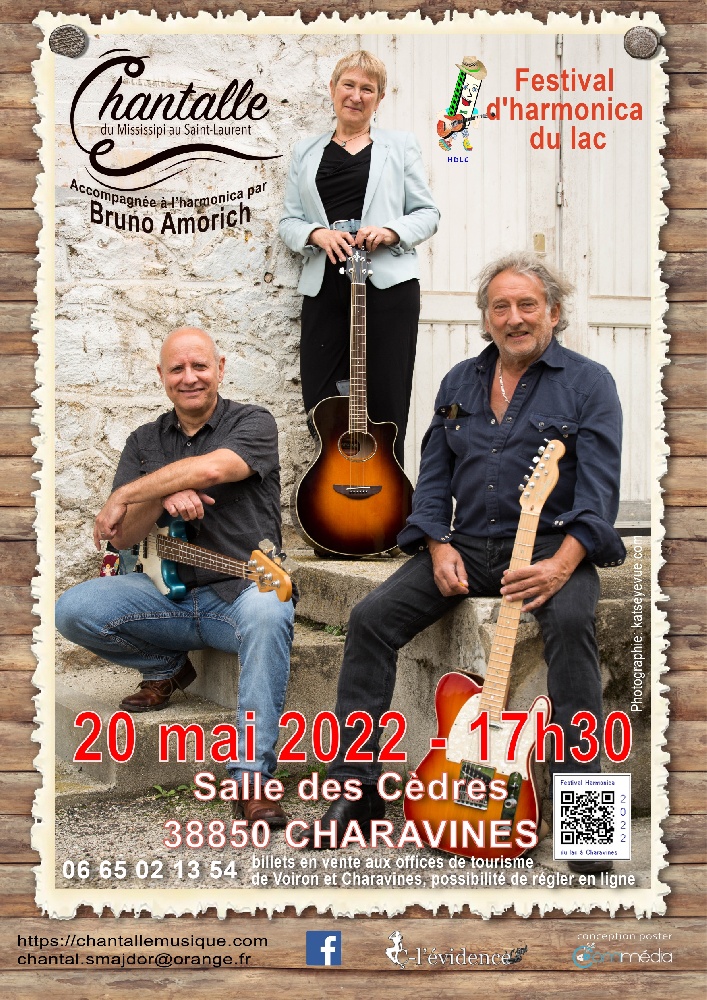 Photo concert festival d'harmonica du lac Charavines Chantalle