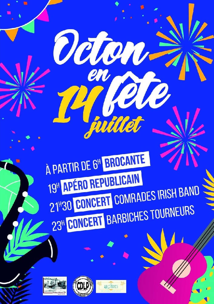 Photo concert Fête nationale avec Comrades et les Barbiches Tourneurs Octon Comrades
