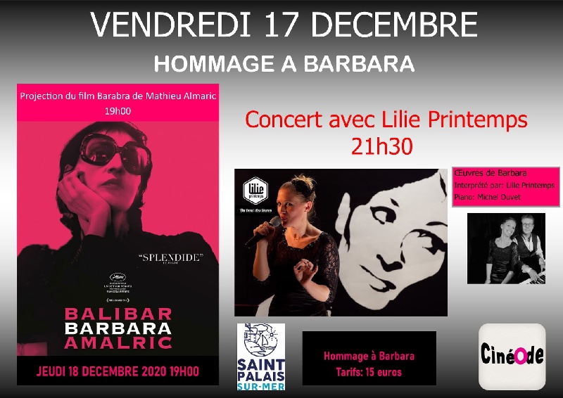 Photo concert ciné concert Barbara Saint-Palais-sur-Mer Cosy Duet
