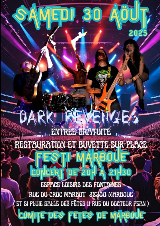 Photo concert DARK REVENGES AU FESTI MARBOUE Marboué Dark Revenges