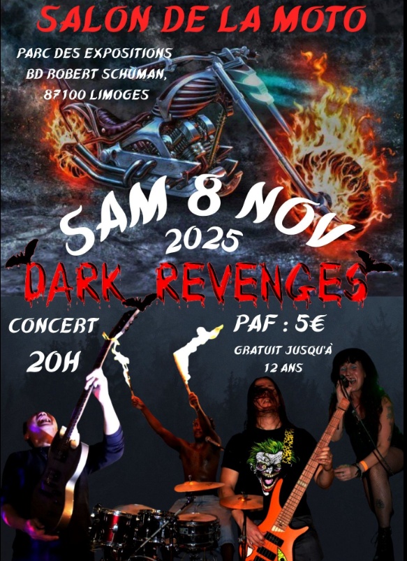 Photo concert DARK REVENGES LIVE AU SALON DE LA MOTO Limoges Dark Revenges