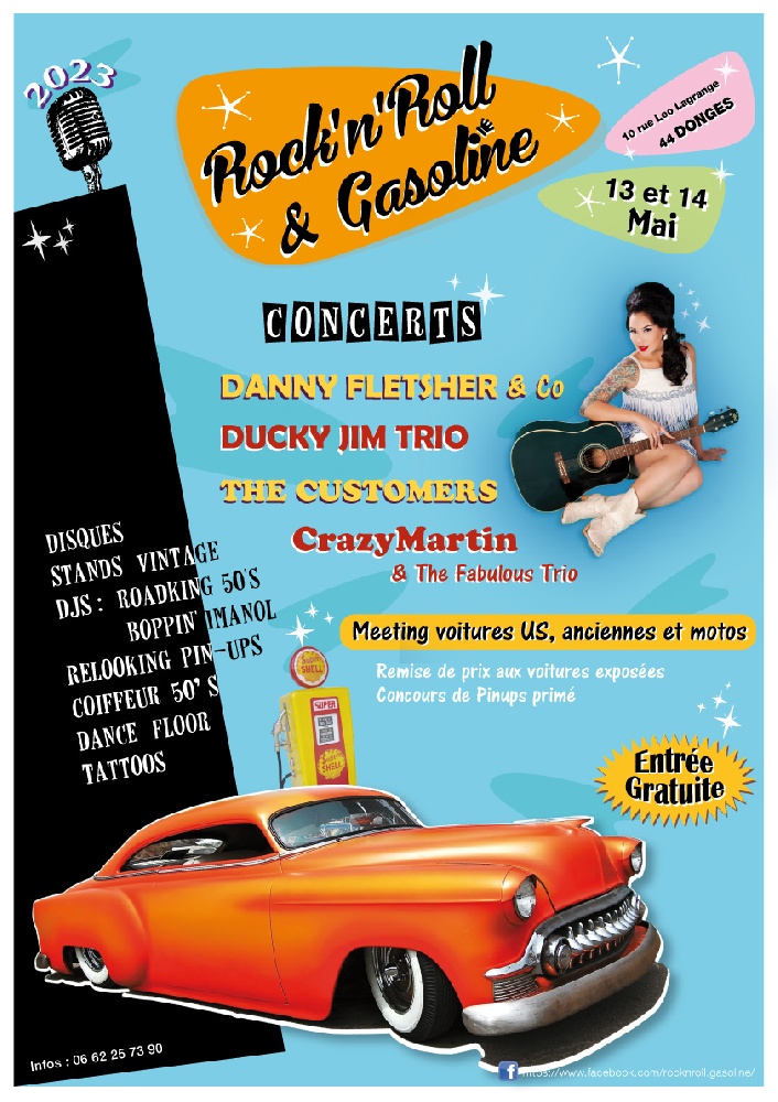 Photo concert Festival Rock'n roll & Gasoline Donges Ducky Jim Trio