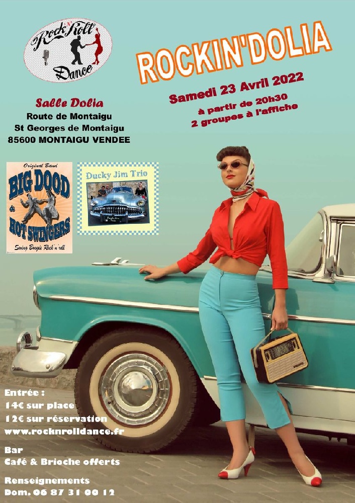 Photo concert Rockin' Dolia ( Ducky Jim Trio - Big dood hot swingers ) Saint-Georges-de-Montaigu Ducky Jim Trio