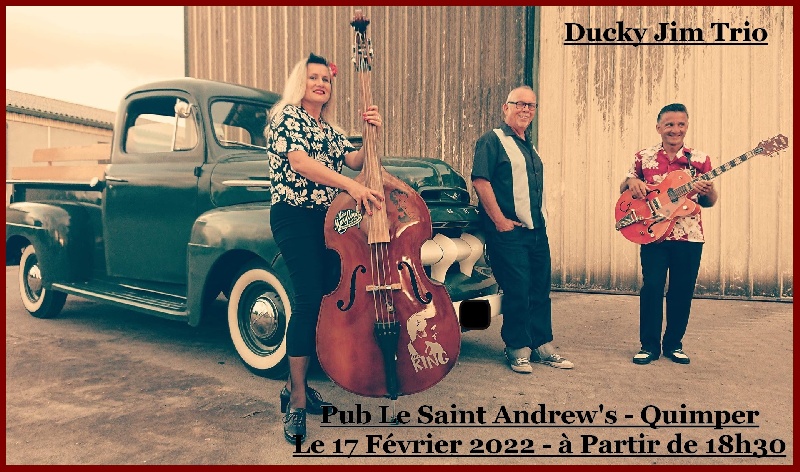 Photo concert Pub Saint-Andrew's Quimper Ducky Jim Trio