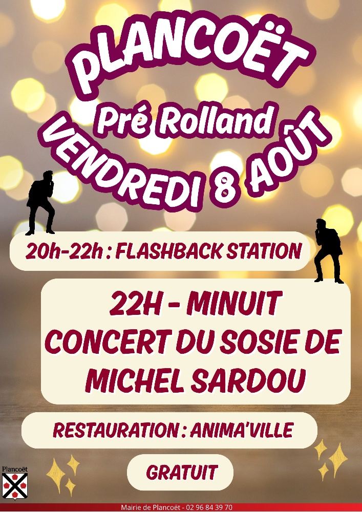 Photo concert En 1ére partie de Concert du Sosie de Michel SARDOU Plancoët Flashback Station 4