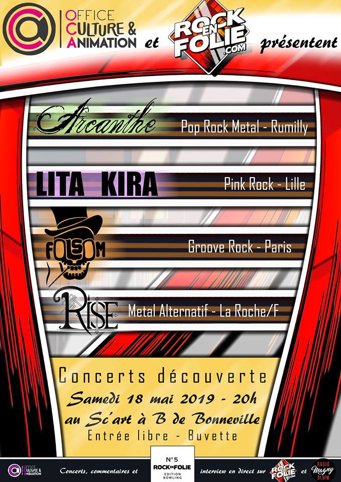 Photo concert FOLSOM en concert avec ROCKENFOLIE Bonneville Folsom