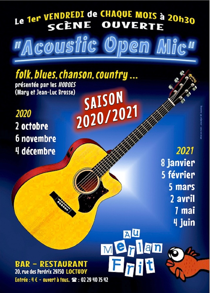 Photo concert Acoustic Open Mic au Merlan frit Loctudy Hoboes