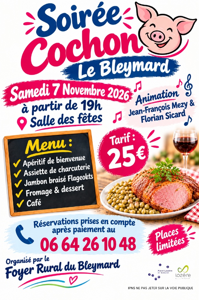 Photo concert Soirée cochon Le Bleymard Jean-François Mezy & Florian