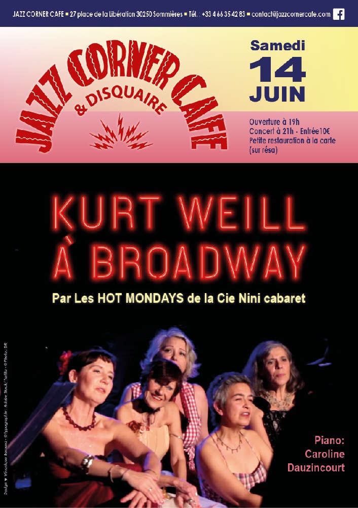 Photo concert A BROADWAY par les HOT MONDAYS de la Cie NIni Cabaret Marseille Jean-Jacques Boitard