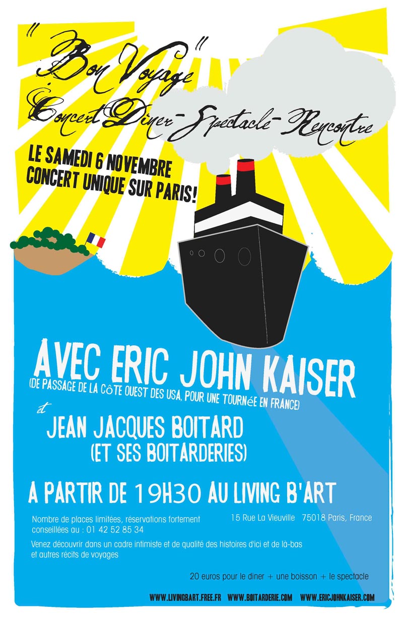 Photo concert Linving B'Art  Paris  Jean-Jacques Boitard