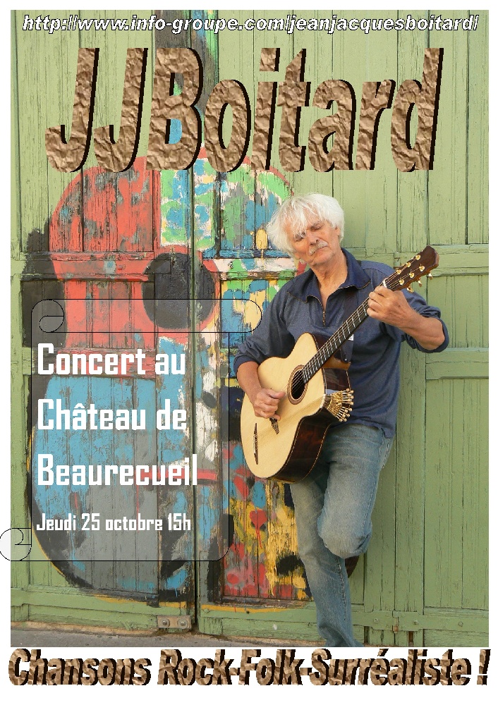 Photo concert Jean-Jacques Boitard Le bonheur en partage ! Beaurecueil Jean-Jacques Boitard