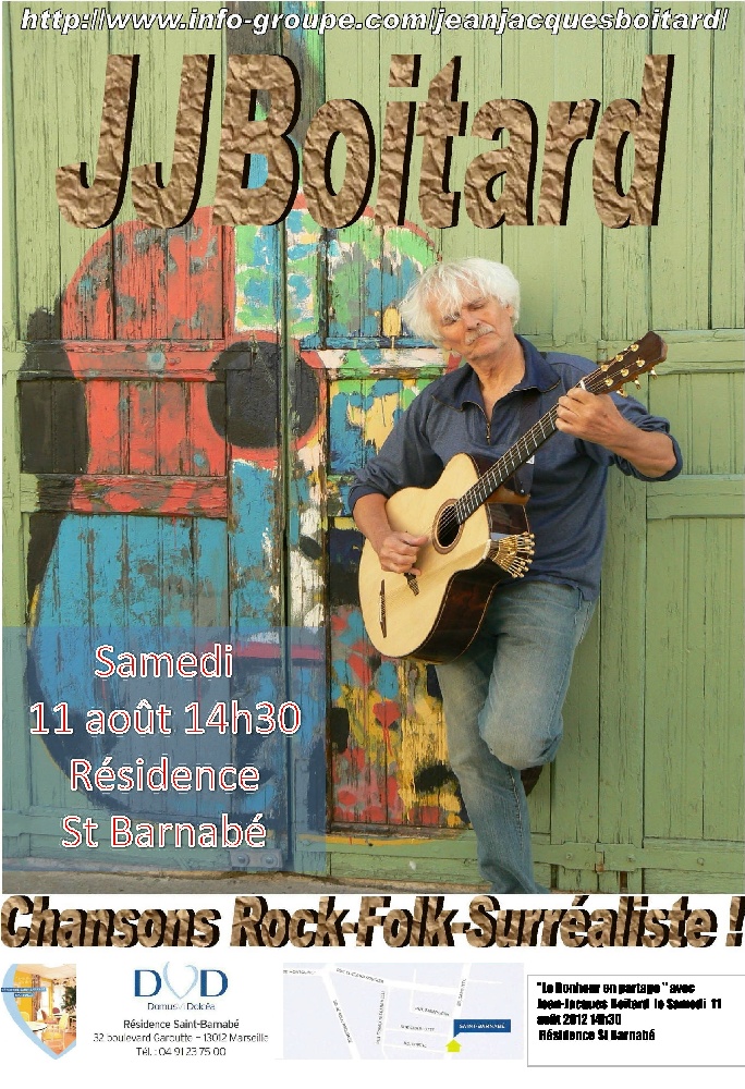 Photo concert Jean-Jacques Boitard Le bonheur en partage ! Marseille Jean-Jacques Boitard