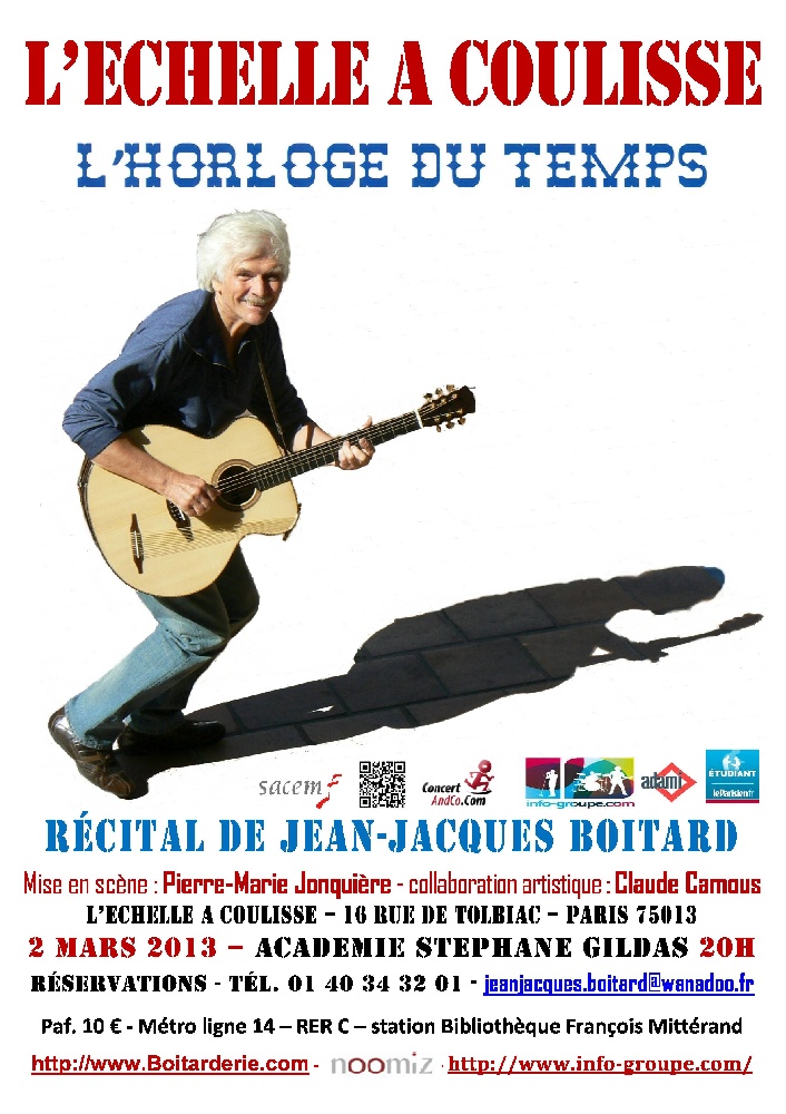 Photo concert L'Horloge du Temps Récital de Jean-Jacques Boitard Paris Jean-Jacques Boitard