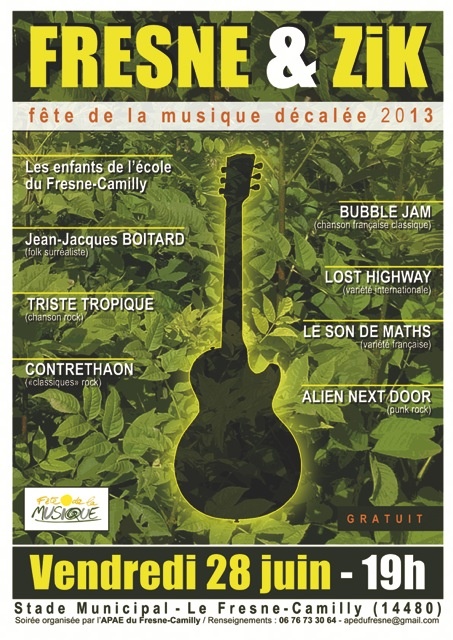 Photo concert Fête de la Musique décalée Le Fresne-Camilly Jean-Jacques Boitard