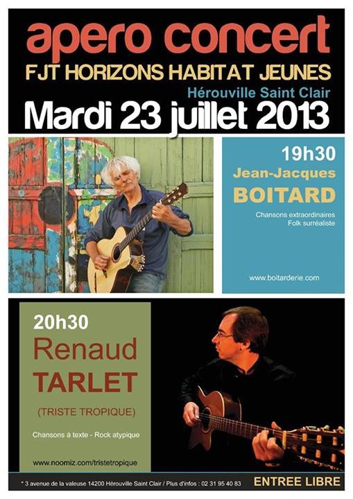 Photo concert Jean-Jacques Boitard + Renaud Tarlet - Soirée Festive Caen Jean-Jacques Boitard