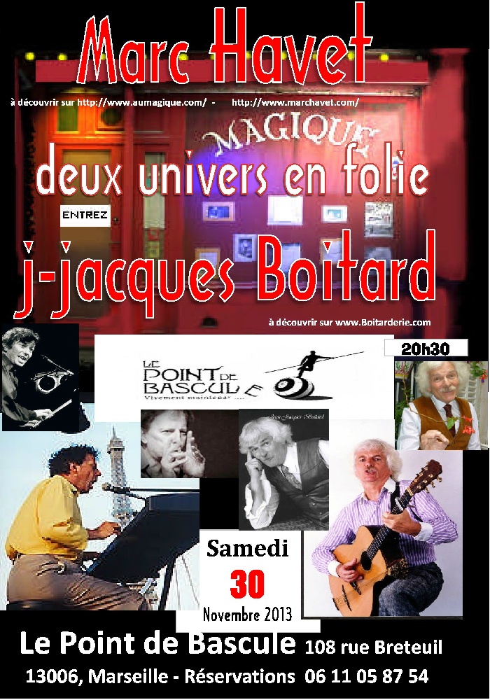 Photo concert Marc Havet et Jean-Jacques Boitard au Point de Bascule Marseille Jean-Jacques Boitard