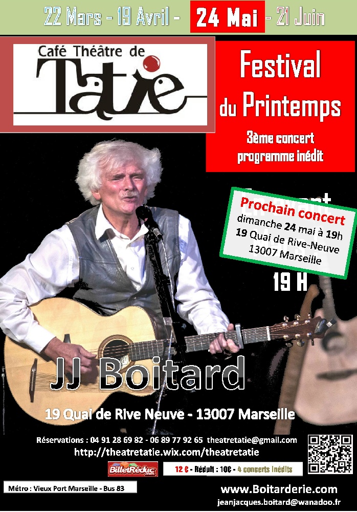 Photo concert Jean-Jacques Boitard en Concert Marseille Jean-Jacques Boitard