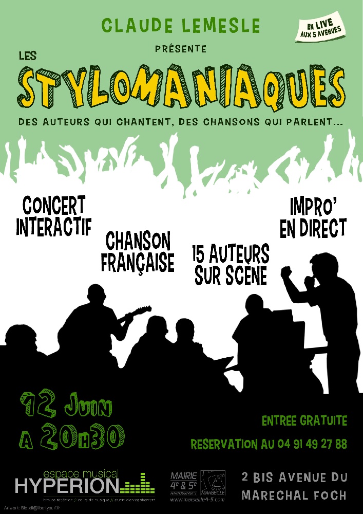 Photo concert Les Stylomaniaques Marseille Jean-Jacques Boitard
