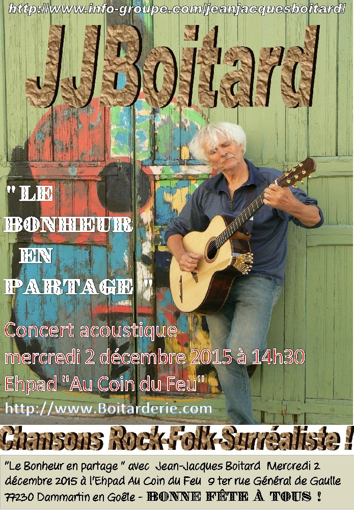 Photo concert Le Bonheur en Partage Dammartin-en-Goí«le Jean-Jacques Boitard
