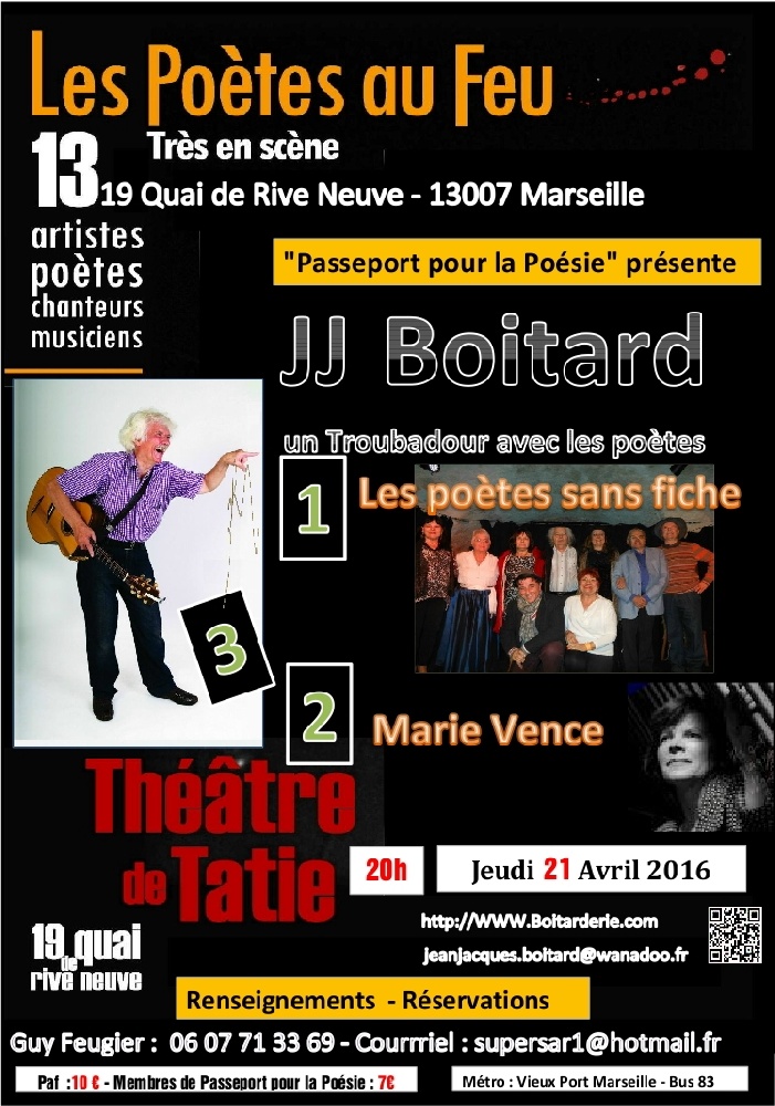 Photo concert Théâtre de Tatie Marseille Jean-Jacques Boitard