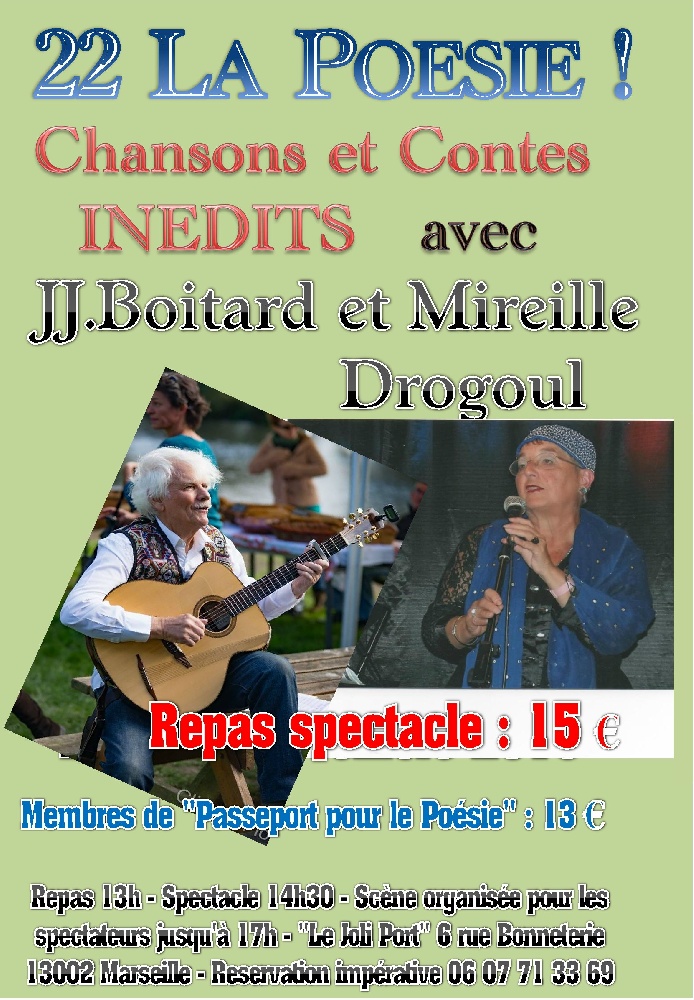 Photo concert 22 la Poésie ! Marseille Jean-Jacques Boitard