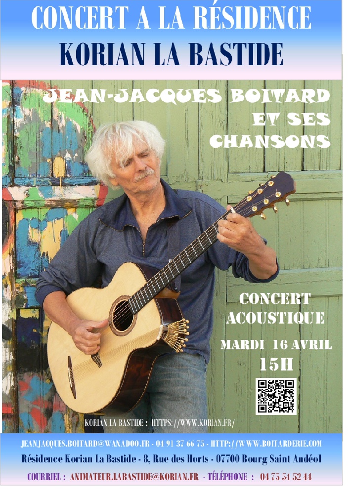 Photo concert Le bonheur en partage ! Bourg-Saint-Andéol Jean-Jacques Boitard