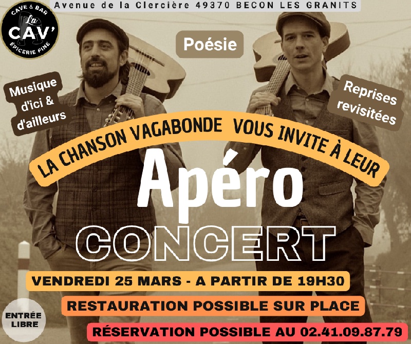 Photo concert La Cav' Bécon-les-Granits La Chanson Vagabonde