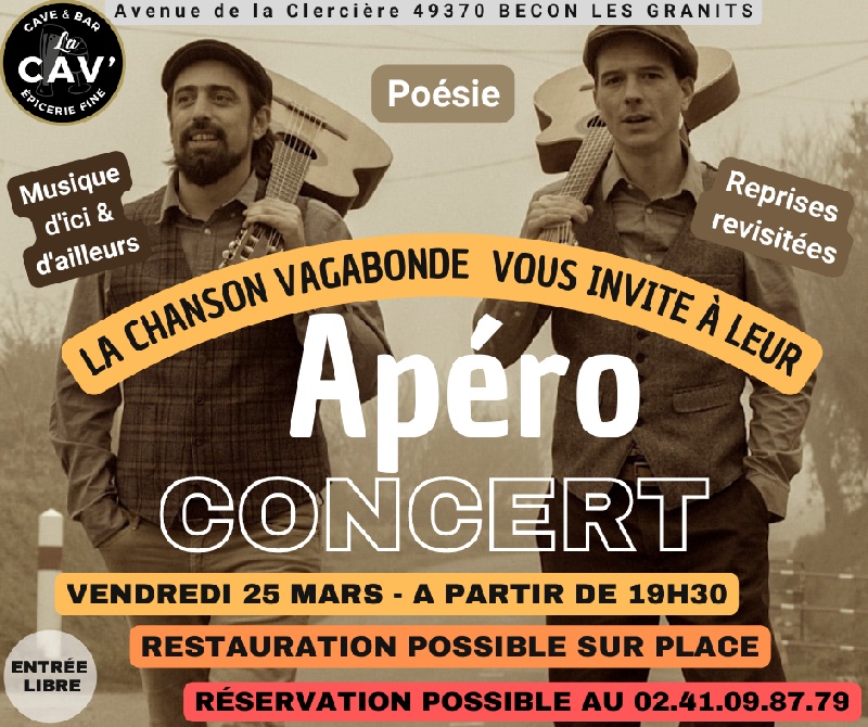 Photo concert La Cav' Bécon-les-Granits La Chanson Vagabonde
