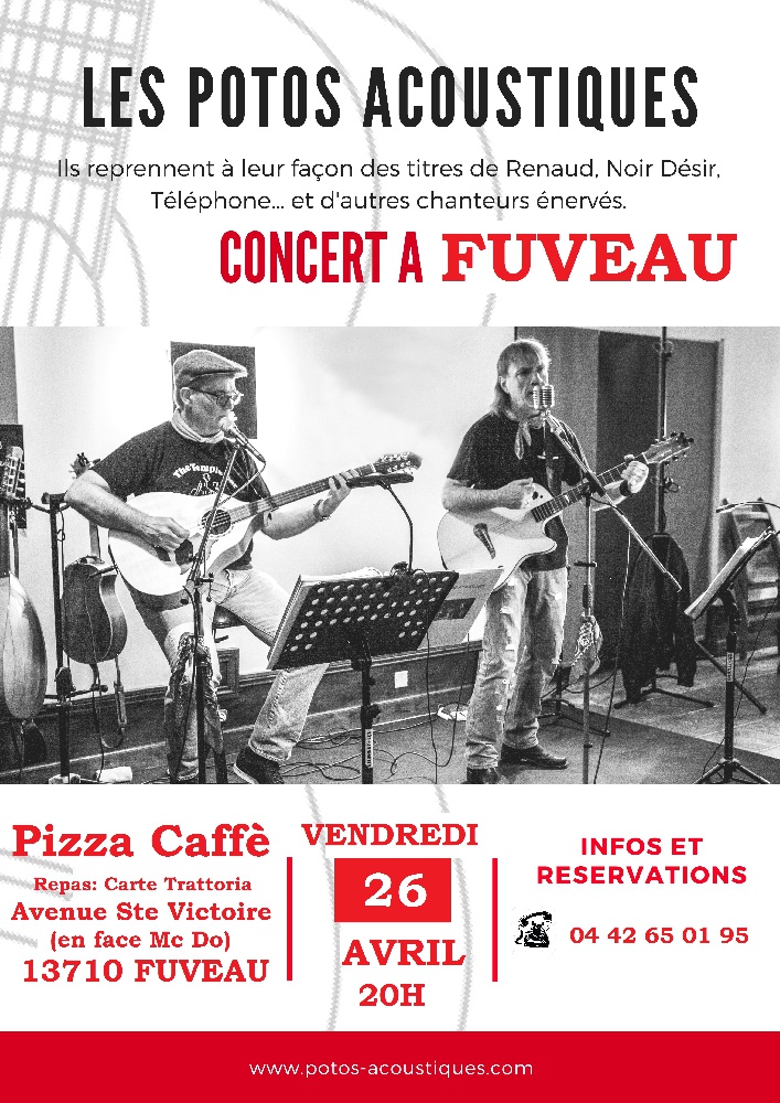 Photo concert Pizza caffè Fuveau Les Potos Acoustiques