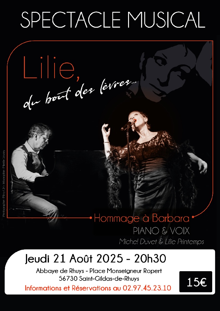 Photo concert Abbaye de Rhuys Saint-Gildas-de-Rhuys Lilie, du bout des lèvres