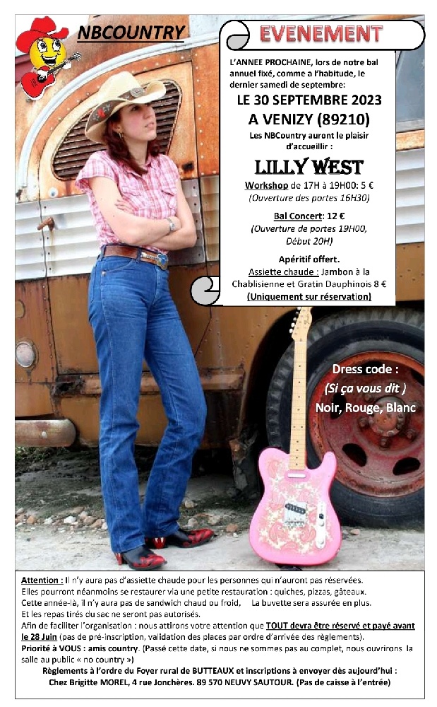Photo concert Workshop & Concert de Lilly West dans l'Yonne Venizy Lilly West