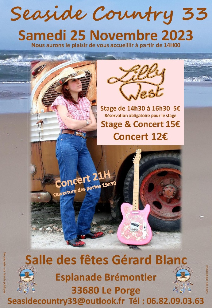 Photo concert Workshop & Concert de Lilly West en Gironde Le Porge Lilly West