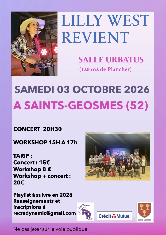Photo concert Workshop & Concert de Lilly West en Haute-Marne Saint-Géosmes Lilly West