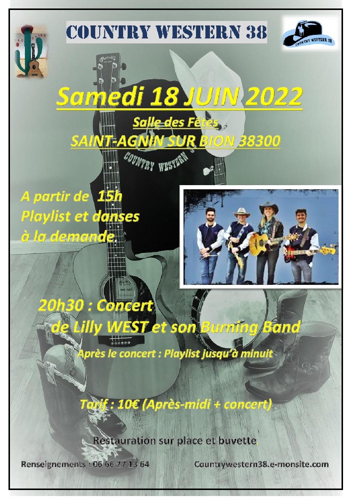 Photo concert Concert de Lilly West and her Burning Band en Isère Saint-Agnin-sur-Bion Lilly West