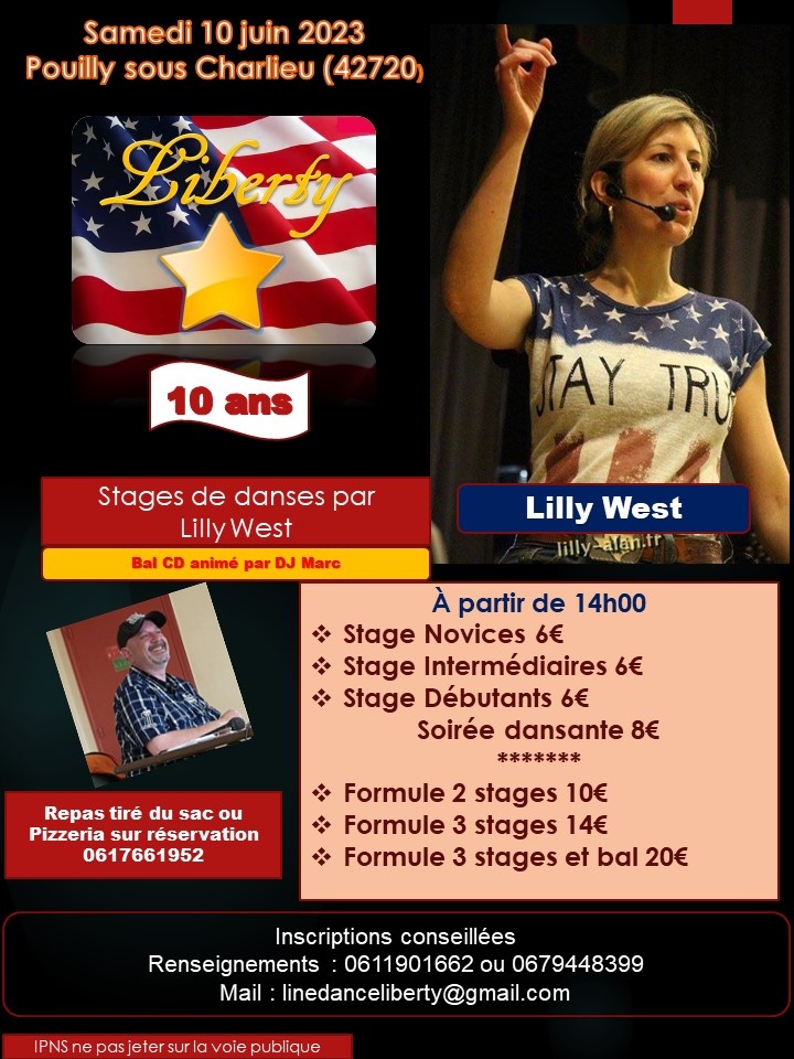 Photo concert Stage de danse & Concert de musique Country avec Lilly West Pouilly-sous-Charlieu Lilly West