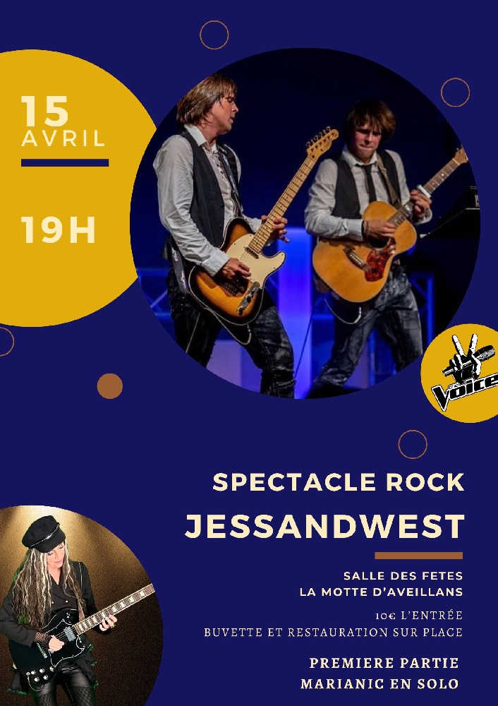 Photo concert Spectacle Rock Jess & West + Marianic La Motte-d'Aveillans Marianic