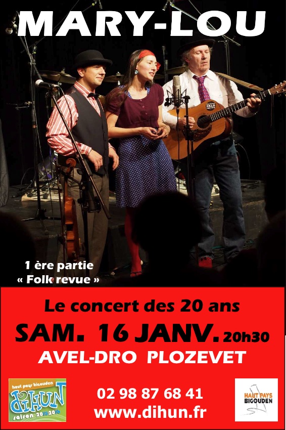 Photo concert Soirée exceptionnelle centre culturel Avel Dro Plozévet Mary-Lou