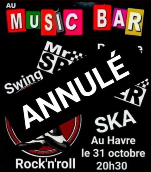 Photo concert Reporté .. Mr Speaker fête Halloween avec Big Dood & Hot Swingers Le Havre Mr Speaker