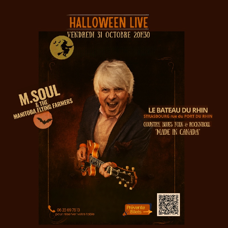 Photo concert Soirée Halloween Strasbourg Bateau du Rhin Strasbourg M.Soul
